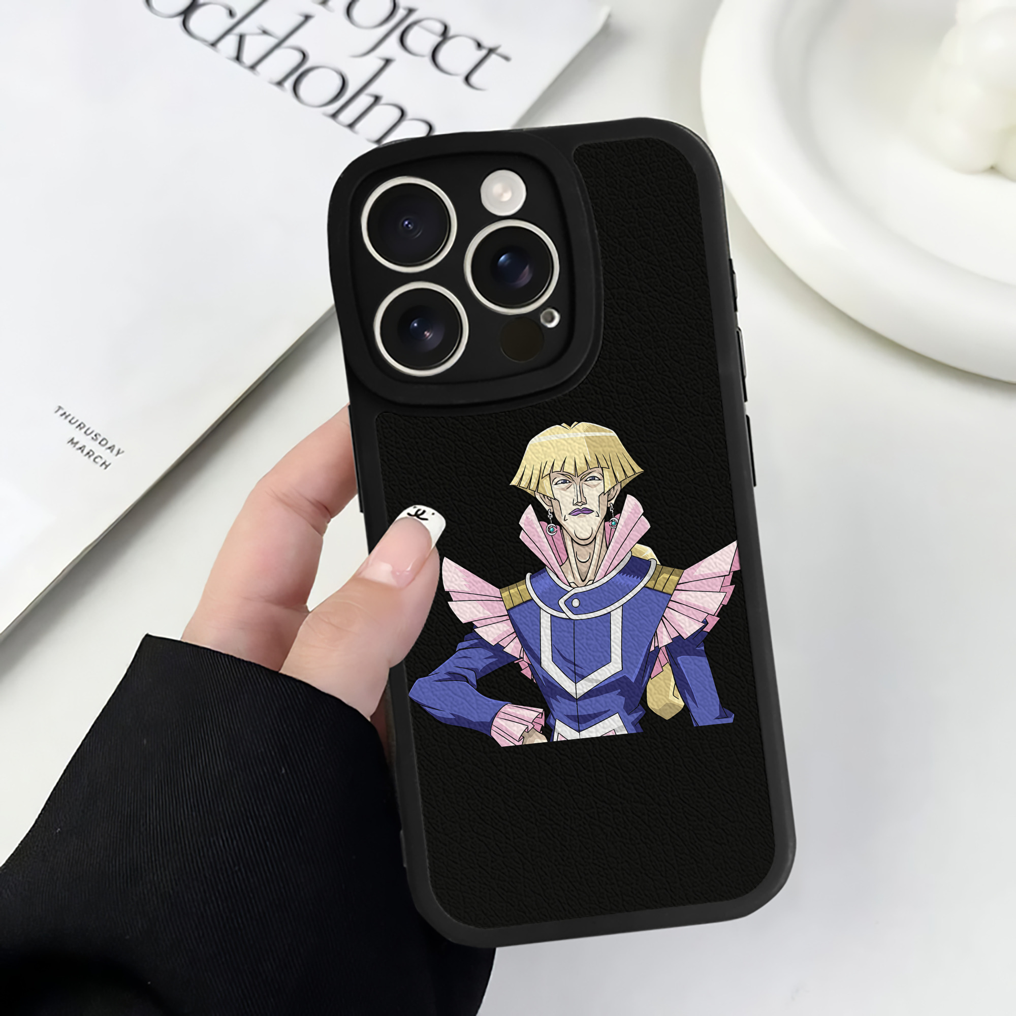 遊☆戯☆王 Yu-Gi-Oh! 【iPhone 16シリーズ対応】シリコンスマホケース（レザー調） 材質：シリコン
